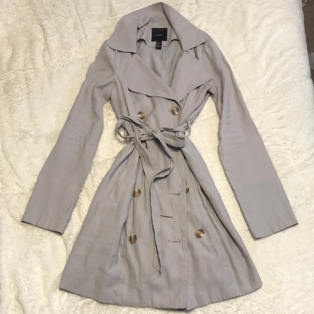 Blue-Grey buttoned dress coat